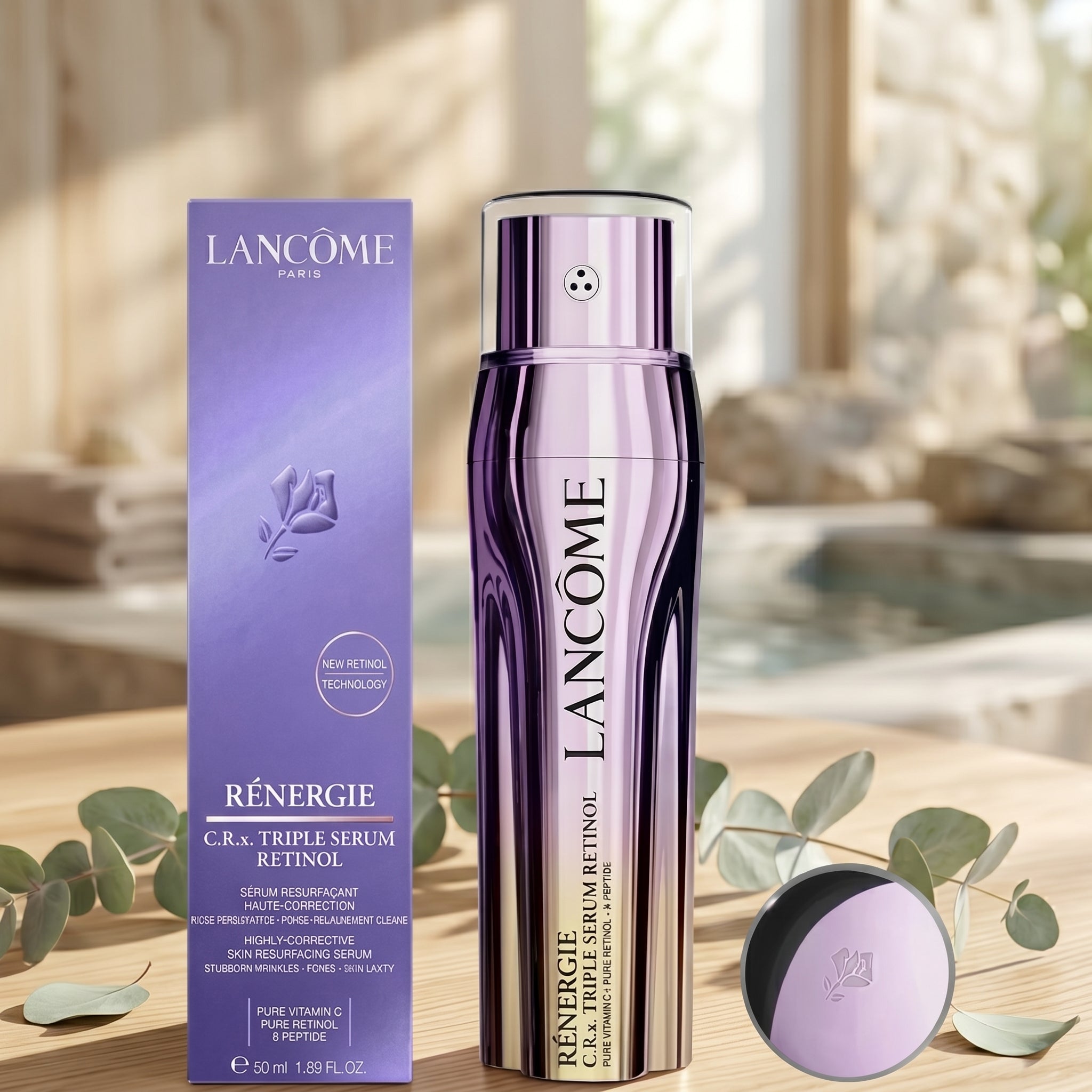 Lancome Renergie C.R.x Triple Serum RETINOL 1.7 oz / 50mL NIB & SEALED