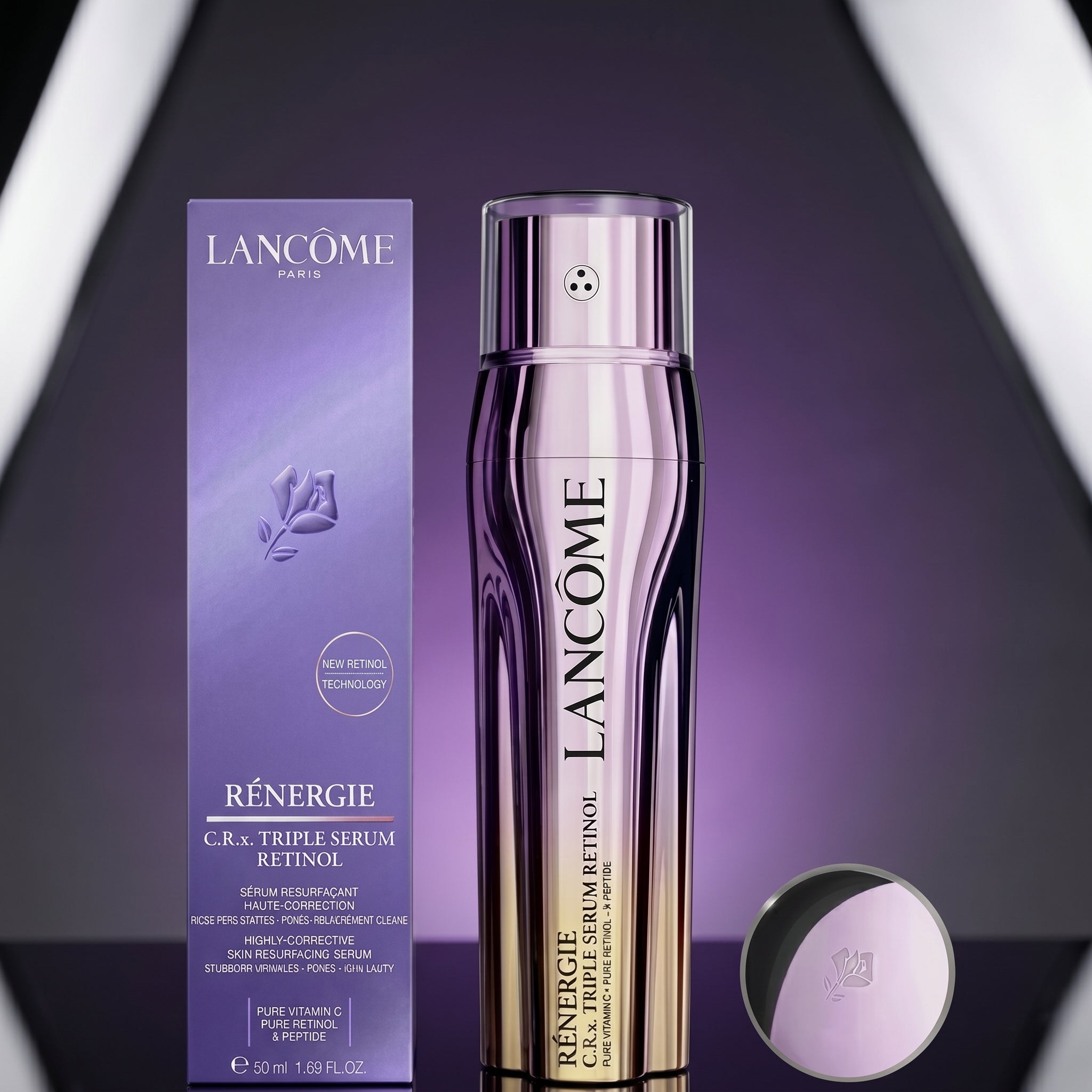 Lancome Renergie C.R.x Triple Serum RETINOL 1.7 oz / 50mL NIB & SEALED