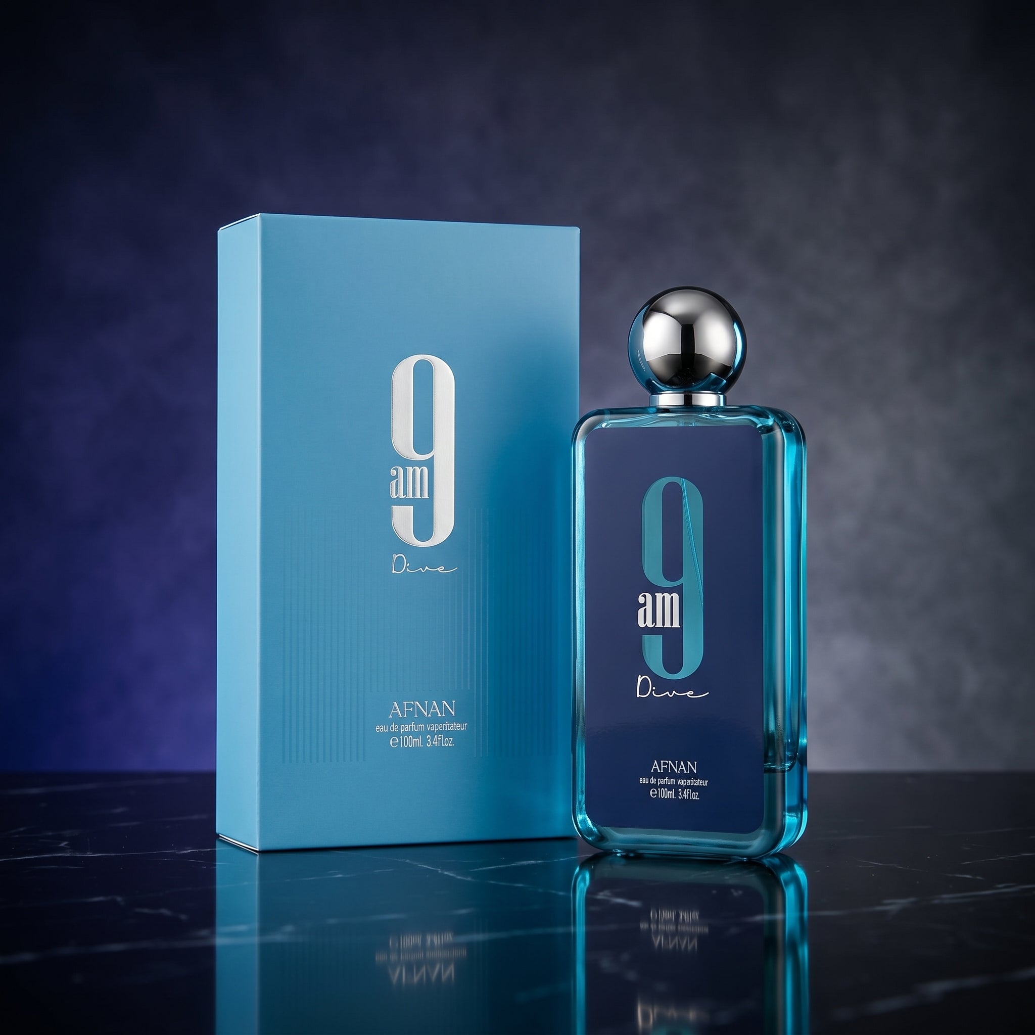 Afnan 9am Dive Eau De Parfum Spray Unisex 3.4oz (100 ml) Brand New Item!!!