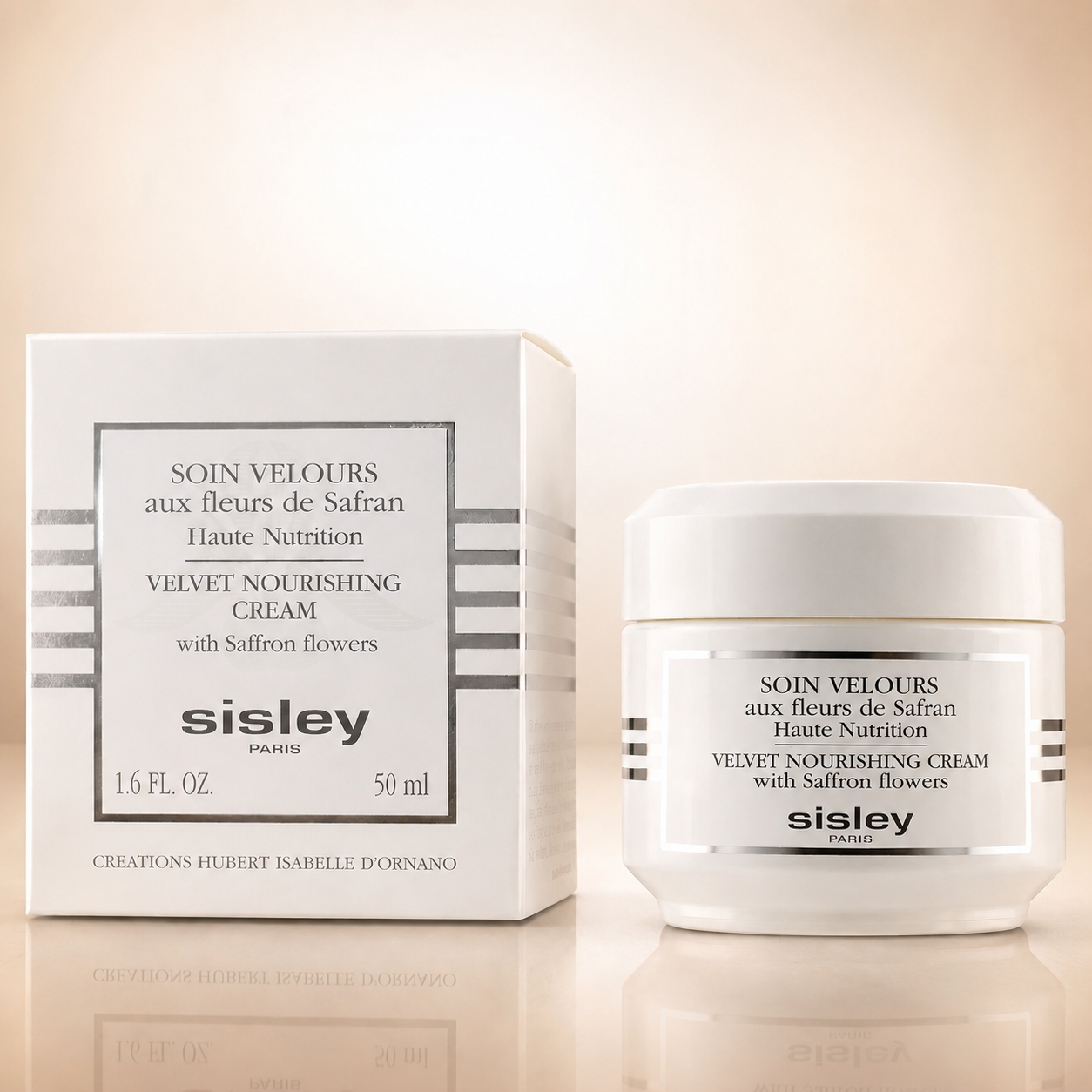 SISLEY VELVET NOURISHING CREAM WITH SAFFRON FLOWERS 1.6 OZ ~ New ~ Damaged Cap