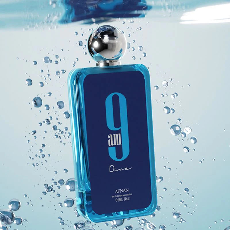 Afnan 9AM Dive Eau de Parfum Spray Unisex 3.4 oz / 100ml Brand New Sealed