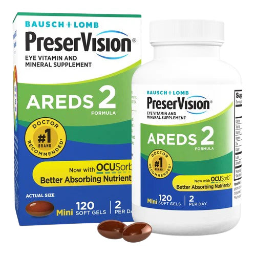 Eye Health Supplement with AREDS 2 Formula for Vision Support, Macular Health & Antioxidant Protection | Daily Eye Care Softgels