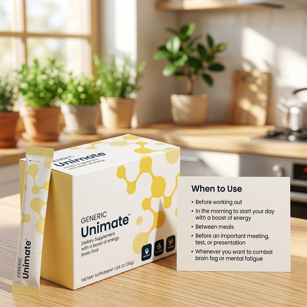 Unicity Unimate Dietary Supplement LEMON FLAVOR Drink Mix 5/10/30 Pack - Exp2027