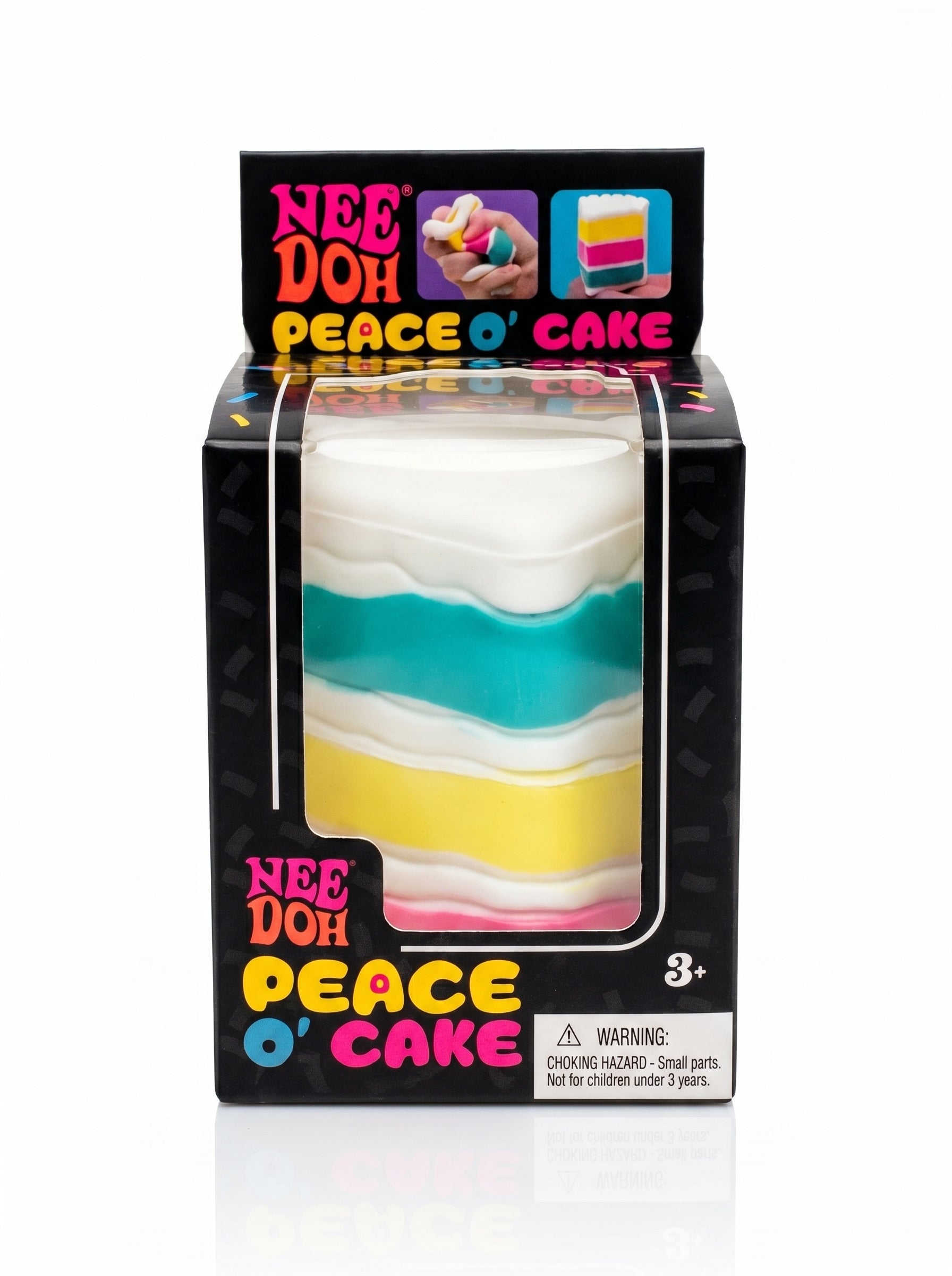 Nee Doh Peace O' Cake Scented Squeeze Ball Stress Reliever Toy, Multicolor