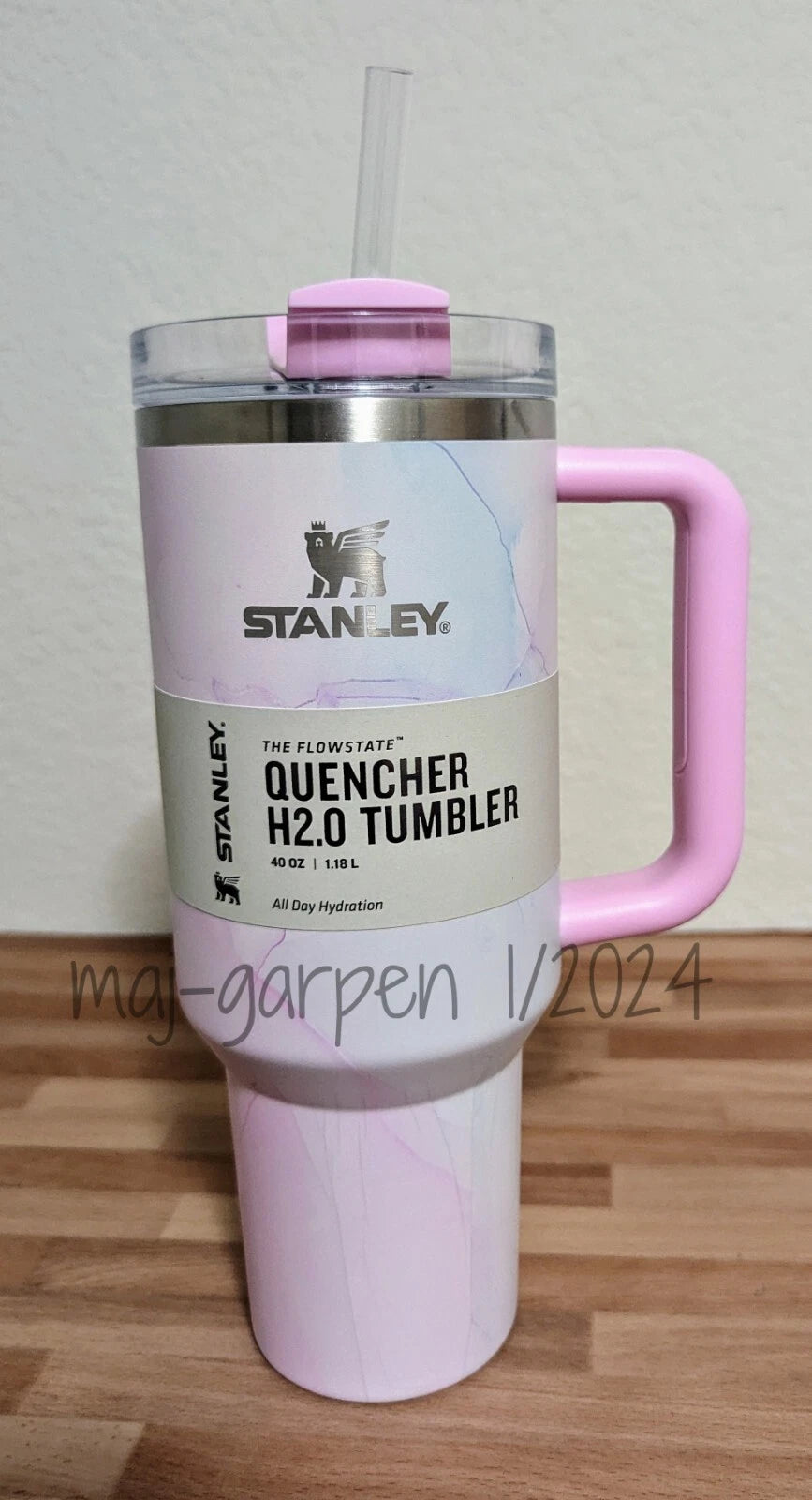 NEW. Target Exclusive Stanley 40oz Watercolor Tulle Pink