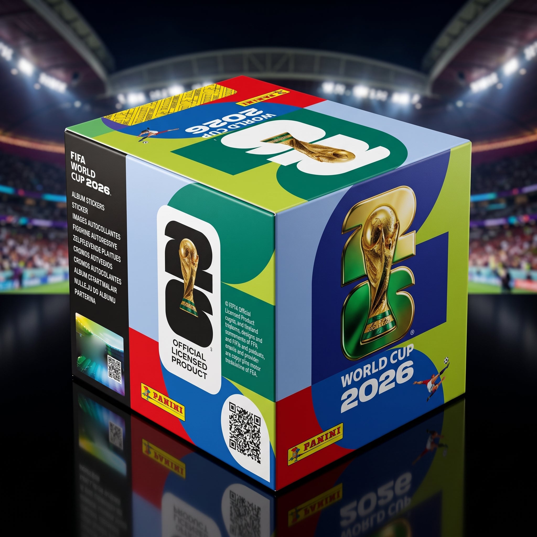 FIFA World Cup 2026 Panini Sticker Collection Box 50 Packs 350 Stickers