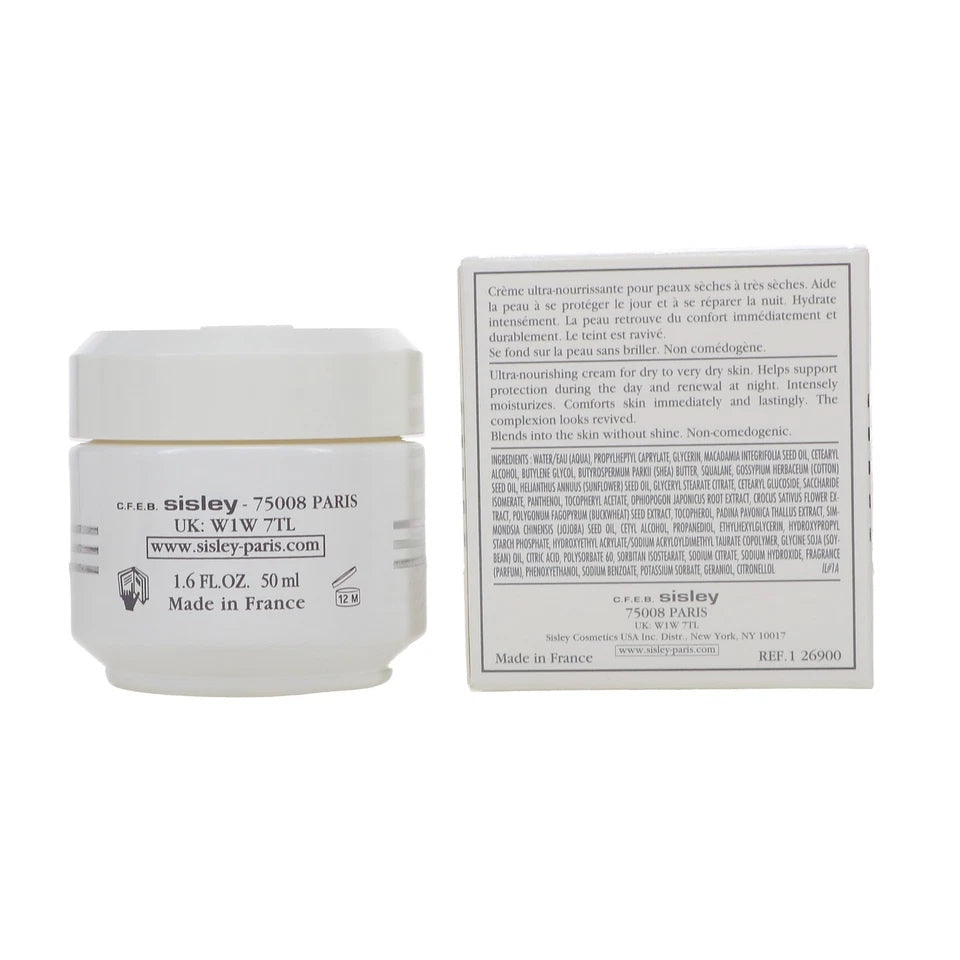 SISLEY VELVET NOURISHING CREAM WITH SAFFRON FLOWERS 1.6 OZ ~ New ~ Damaged Cap