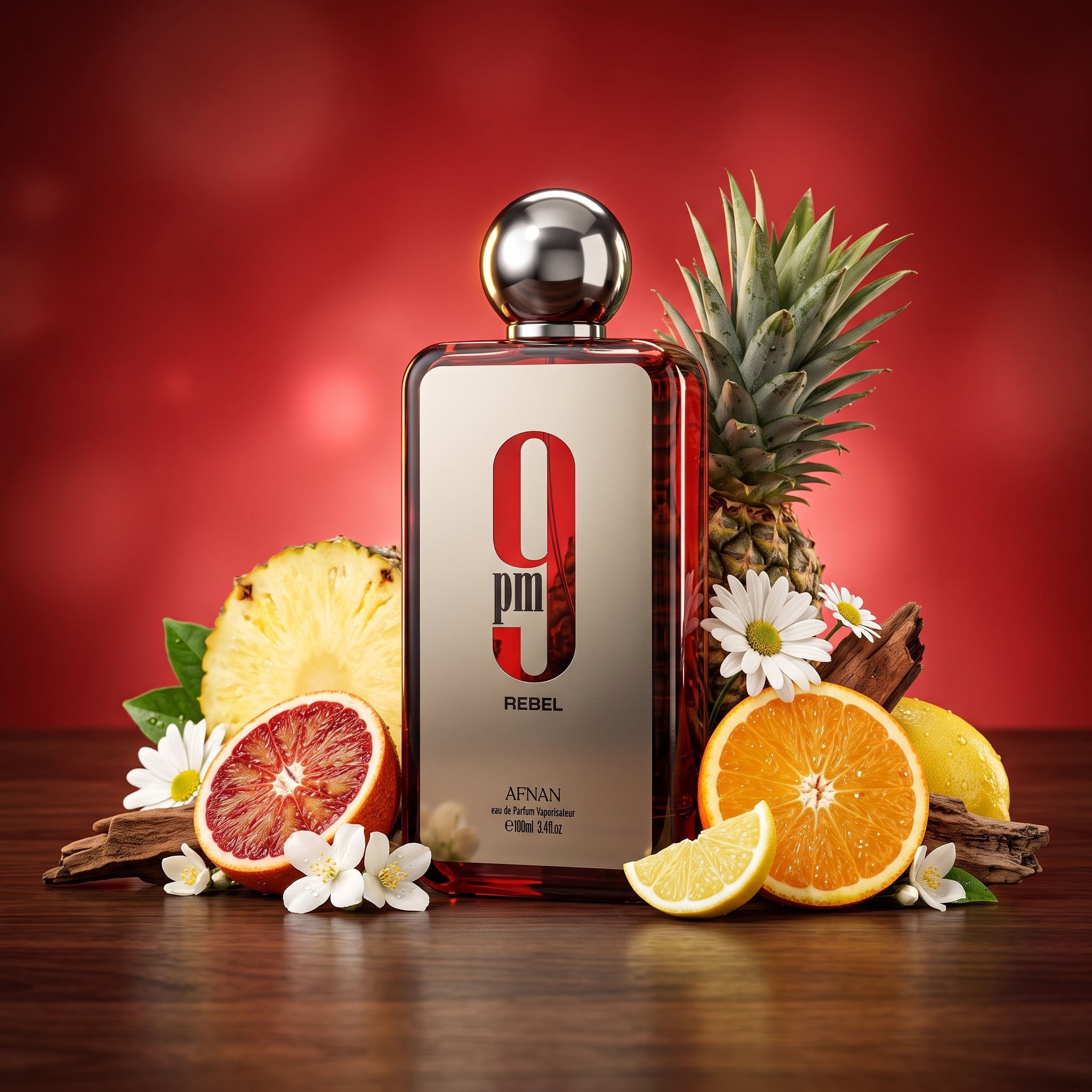 Afnan 9PM Rebel Eau de Parfum EDP for Men 3.4 fl oz / 100ml Brand New Sealed Authentic